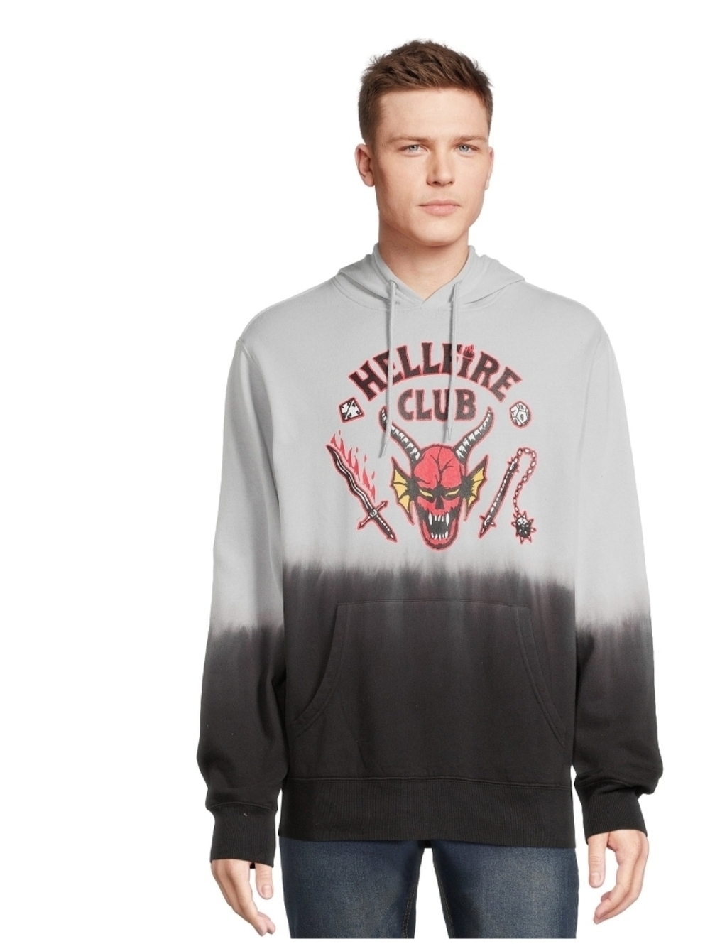 Netflix Stranger Things Men's Hellfire Club Pullover Hoodie, Sizes S
